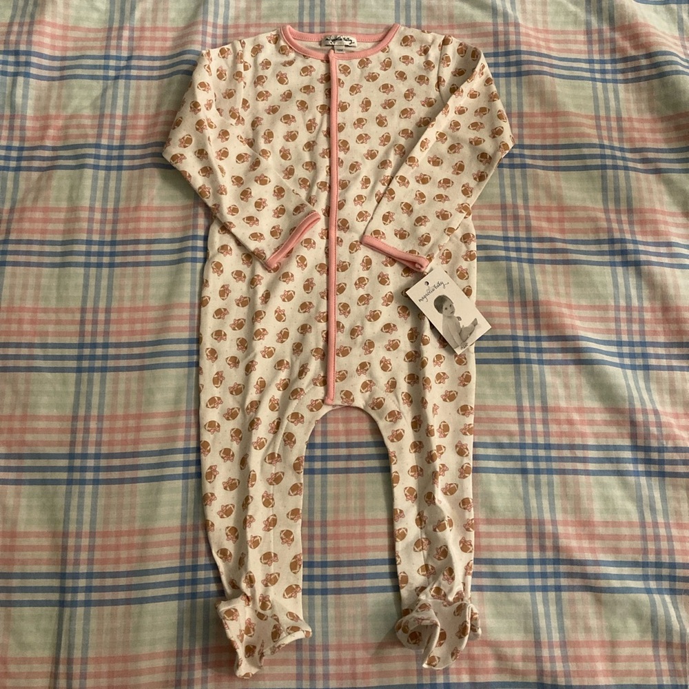 Magnolia Baby Footie Tiny Football 12 months NWT